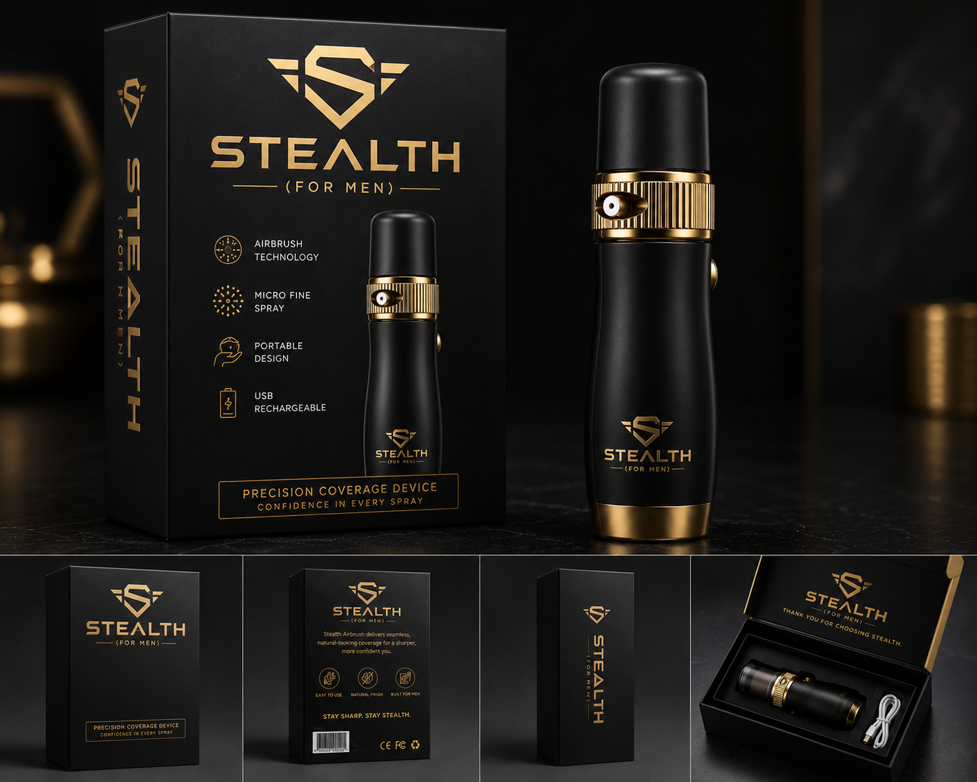 Stealth — Nano-Spray Concealer for Men