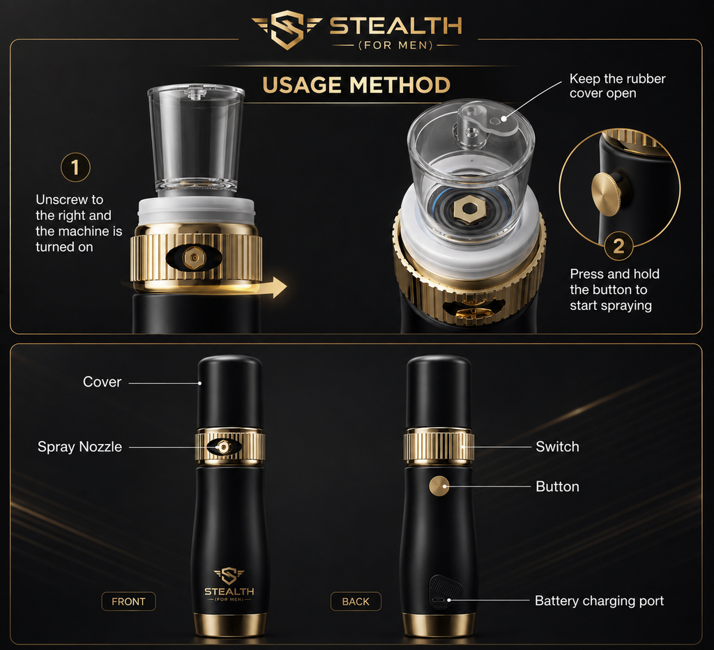 Stealth — Nano-Spray Concealer for Men