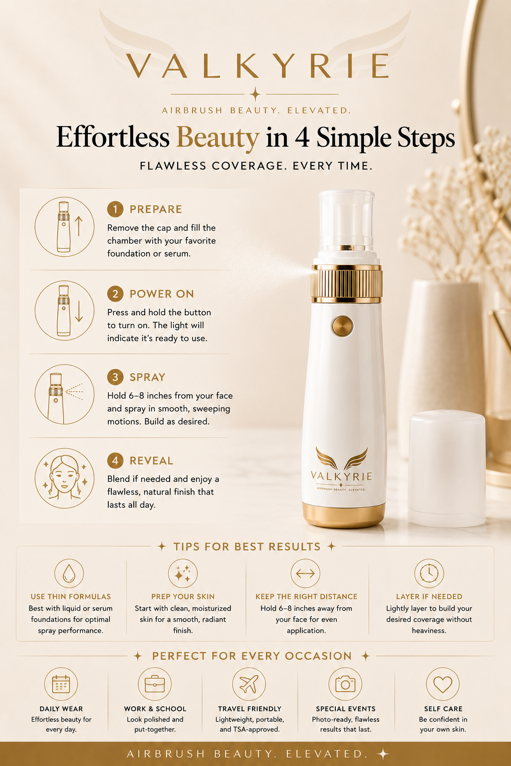 Valkyrie-Nano Spray Concealer for Women